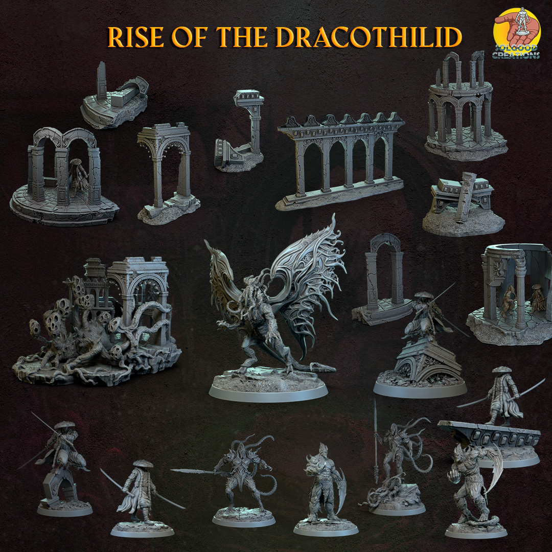Diorama - Rise of the Dracothilid | Pre-Supported